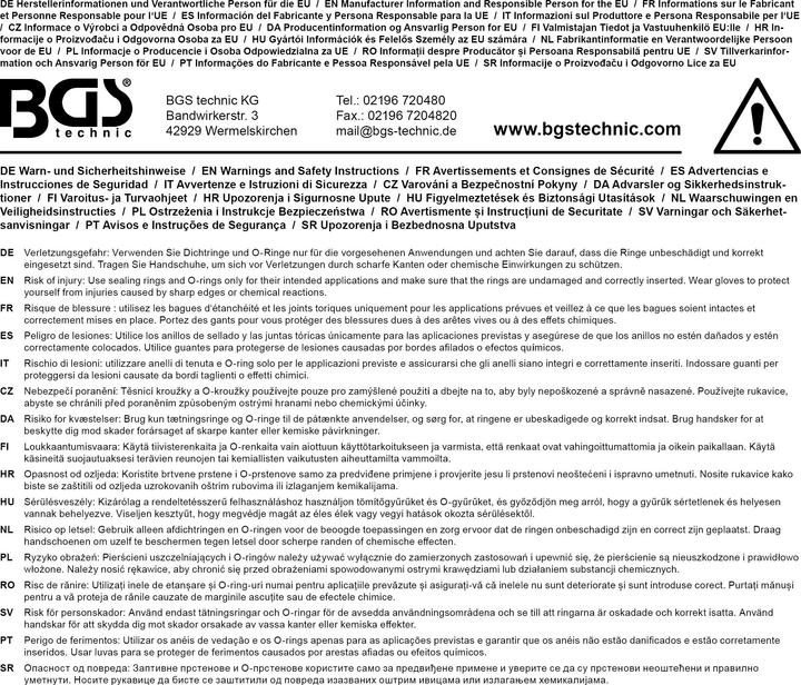 Produktbild BGS Einspritzdüsen-Kupferdichtring-Sortiment 551-tlg.