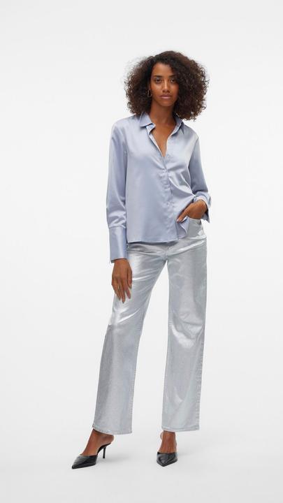 Actual product image Vero Moda VMTESSA Hohe Taille Weiter Beinschnitt Jeans Weit geschnitten (W30/L32)