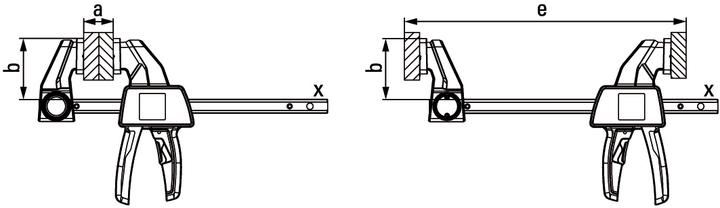 Actual product image Bessey One-handed clamp (600 mm)