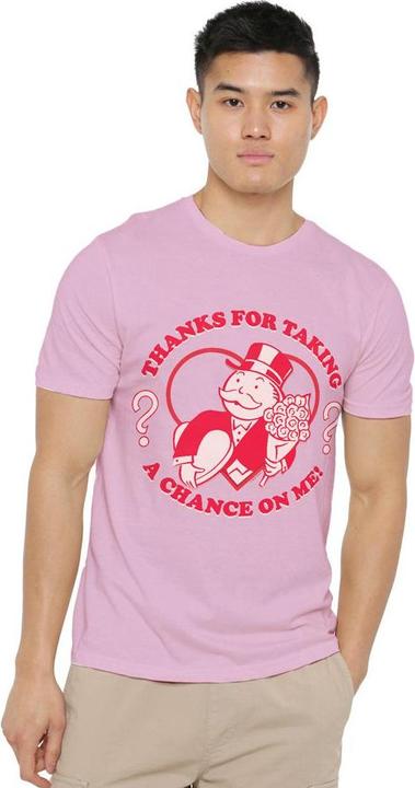 Actual product image Monopoly Mens Taking A Chance T-Shirt (XL)