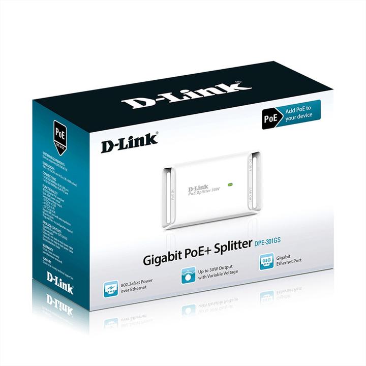 Immagine prodotto D-Link Splitter PoE Plus Gigabit DPE-301GS (1 Porti)