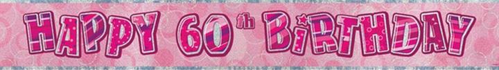 Produktbild Unique Party Roas Folien Banner zum 60. Geburtstag