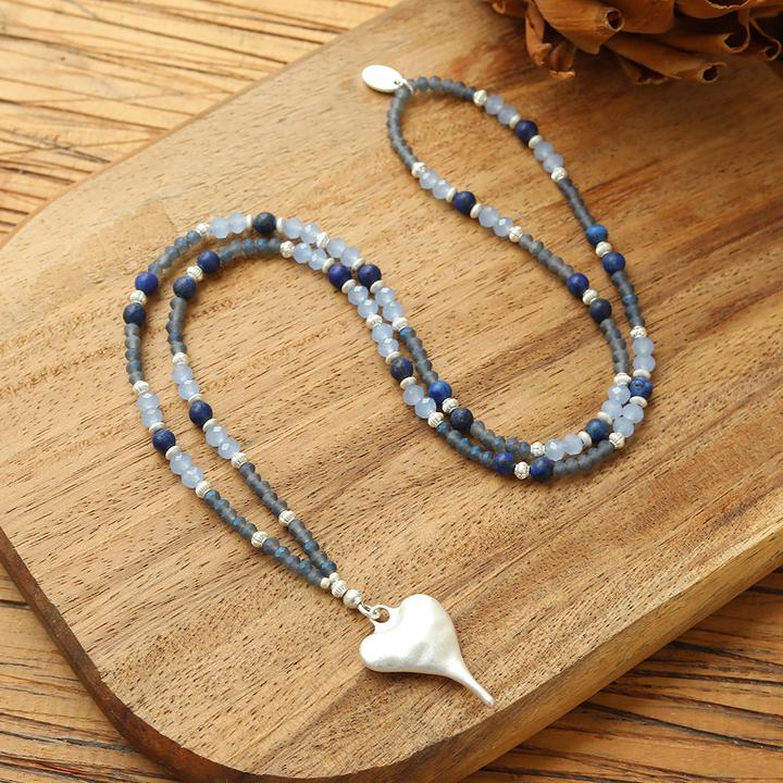 Produktbild Andreani Schmuckset "Herz" aus echtem Sodalith (Blau)