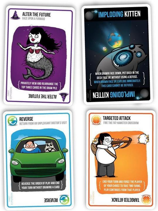 Actual product image Enigma Imploding Kittens - Expansion to Exploding Kittens (English)