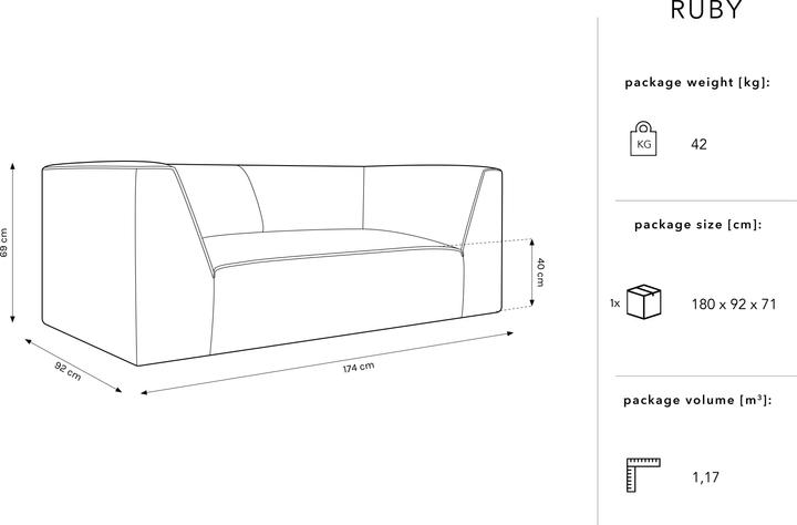 Image du produit Micadoni Ruby (2 places, 3 places, 4 places)