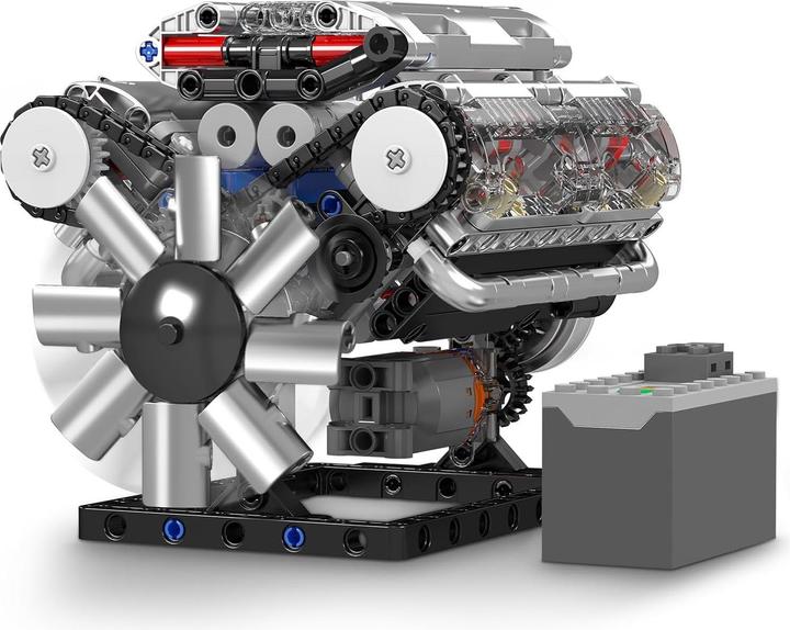 Actual product image Mould King 8-cylinder V-engine