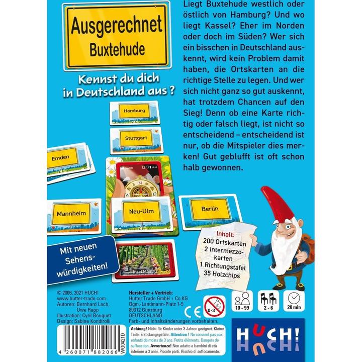 Immagine prodotto 882066 - Ausgerechnet Buxtehude - Gioco di carte, 2-6 giocatori, da 10 anni (edizione DE) (Tedesco)