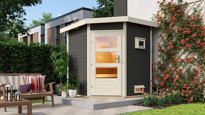 Produktbild Karibu Saunahaus Pekka Eckeinstieg (9 KW Bio externe Steuerung)