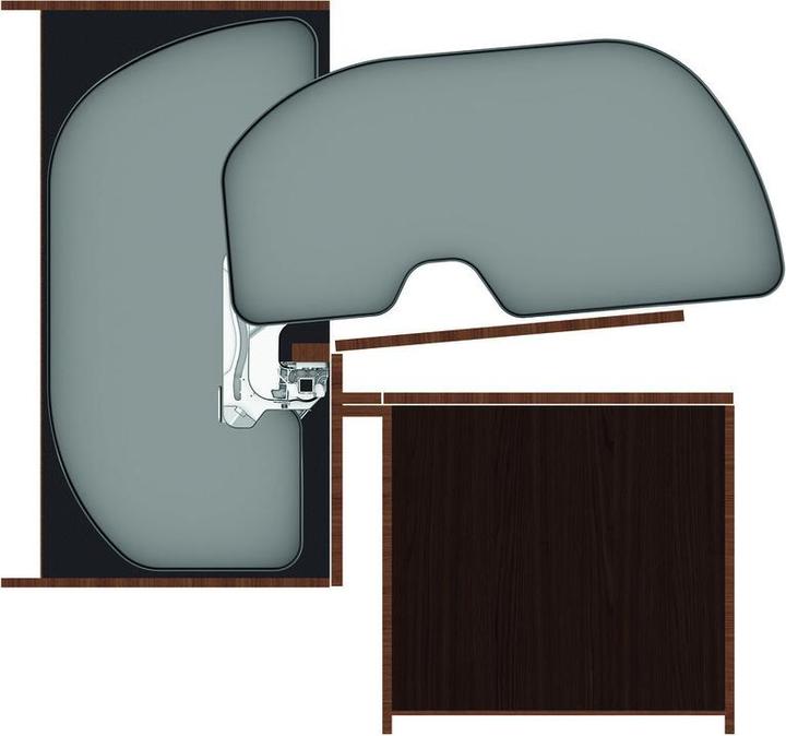 Actual product image Ninka TRIGON E:1000 TB: 600 dunkelg. rechts (1 pcs.)