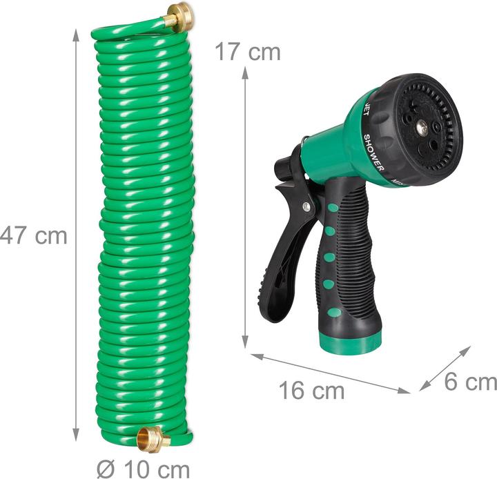 Actual product image Relaxdays Spiral hose (10 m, 11 mm)