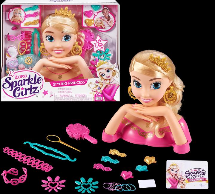 BigBuy Fun Hairdressing Doll Sparkle Girlz Bust