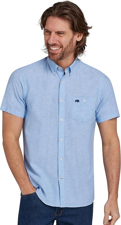 Actual product image Raging Bull Mens Classic Linen Short-Sleeved Shirt (XXL)