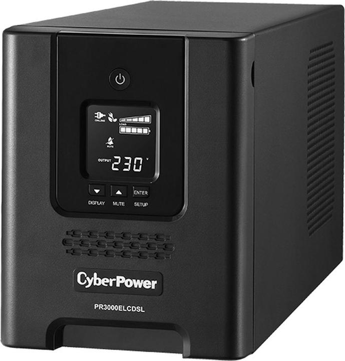 Cyberpower PR3000ELCDSL 3000VA/2700W 36M Warranty Advance Exchange Service German Software VMWARE ready deut... (3000 VA, 2700 W, Line-interactive UPS)