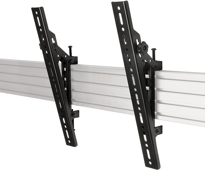 Actual product image b-tech BT8390-VESA400T - Flat Panel Display Mounting Arm - Black - 70 kg - Rail - 177.8 (Wall, 70")
