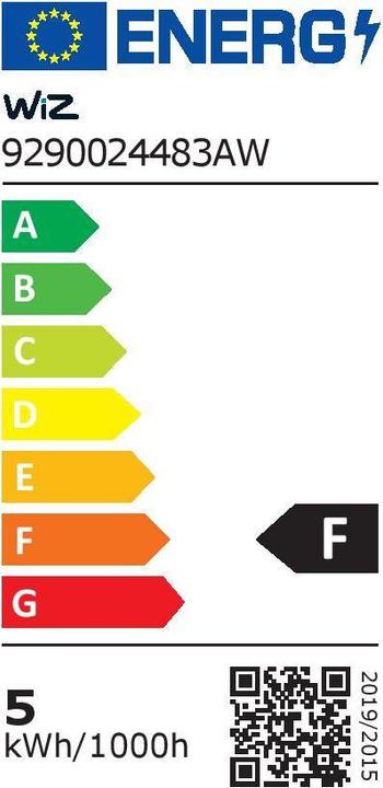 Energie-Label WiZ Tunable (GU10, 4.70 W, 400 lm, 2 x, F)