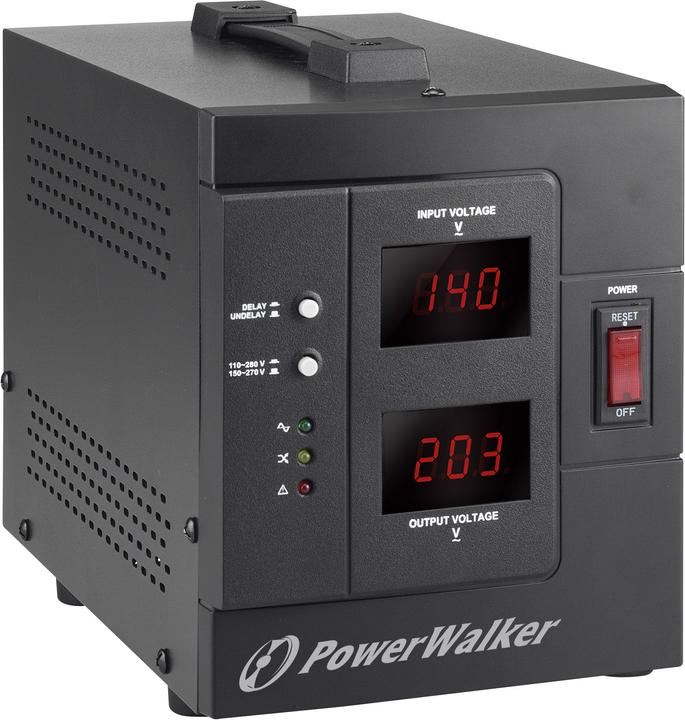 Actual product image Powerwalker AVR 1500 SIV FR - 110-280 V - 50-60 Hz - 1500 VA - 1200 W - 2 AC outputs - 312 (1500 VA, 1200 W)