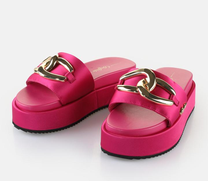 Actual product image Buffalo 's mules noa slide chain - vegan satin (40)