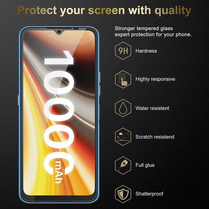 Immagine prodotto Cadorabo Vetro protettivo temperato per Umidigi Power 7 MAX (1 Pezzo/i, Umidigi Power 7 Max)