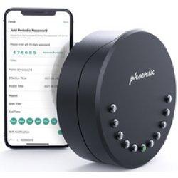 Phoenix Cassetta portachiavi Smile nera con serratura elettronica a 2 ganci