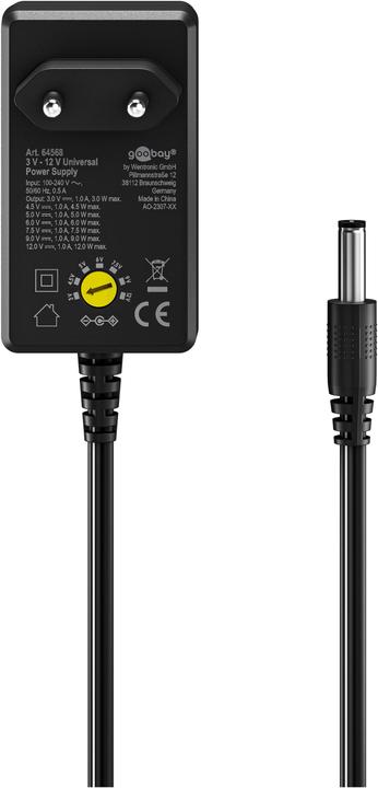 Produktbild Goobay Universal-Netzteil 3 V - 12 V