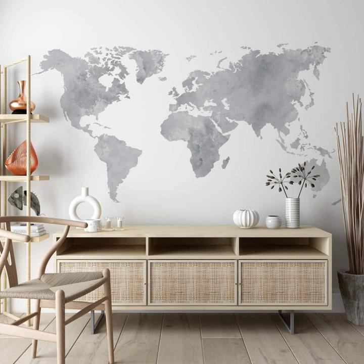 Immagine prodotto Trenddeko Mappa del mondo ad acquerello (160 x 82 cm)