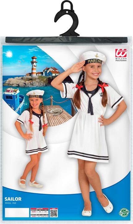 Image du produit Widmann Sailor Girl Marine Costume pour enfants (116)