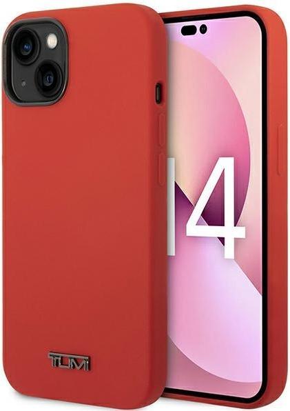 Actual product image Tumi TUHCP14SSR iPhone 14 6,1" czerwony/red hardcase Liquid Silicone (Apple iPhone 14)