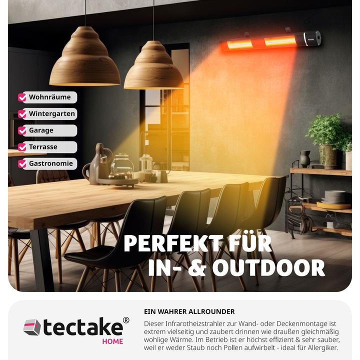 Immagine prodotto tectake Riscaldatore radiante a infrarossi (3000 W)