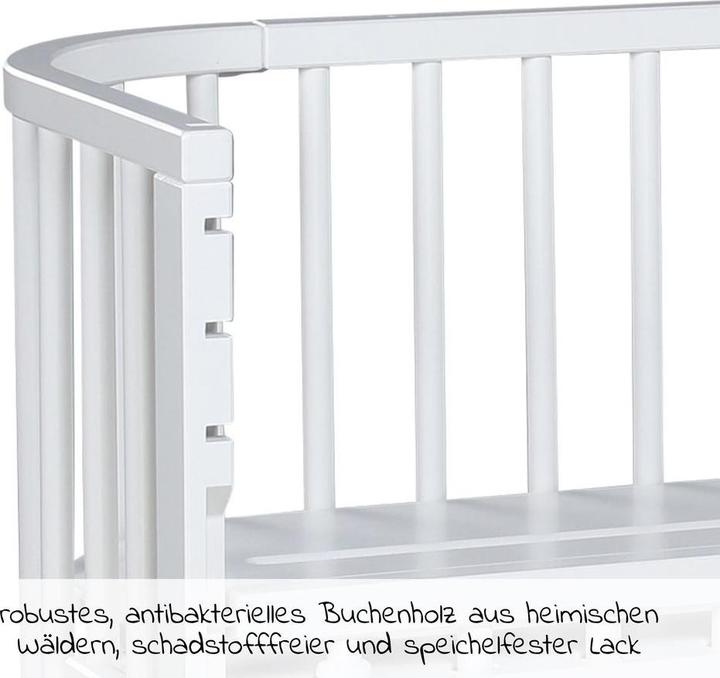 Produktbild Babybay Beistellbetten Beistellbett Boxspring Comfort Plus - Weiss lackiert