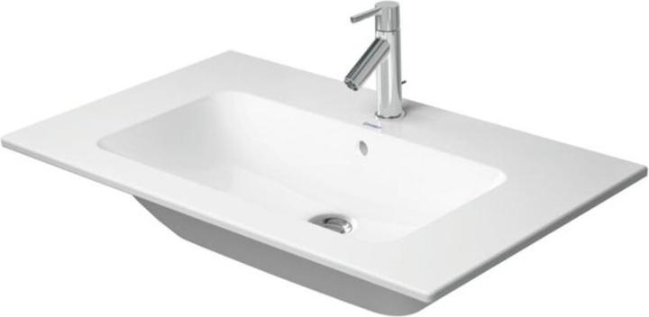 Duravit Lavabo per mobili ME by Starck m ÜL m HLB 830x490mm senza foro per rubinetto bianco (490 mm, 830 mm)