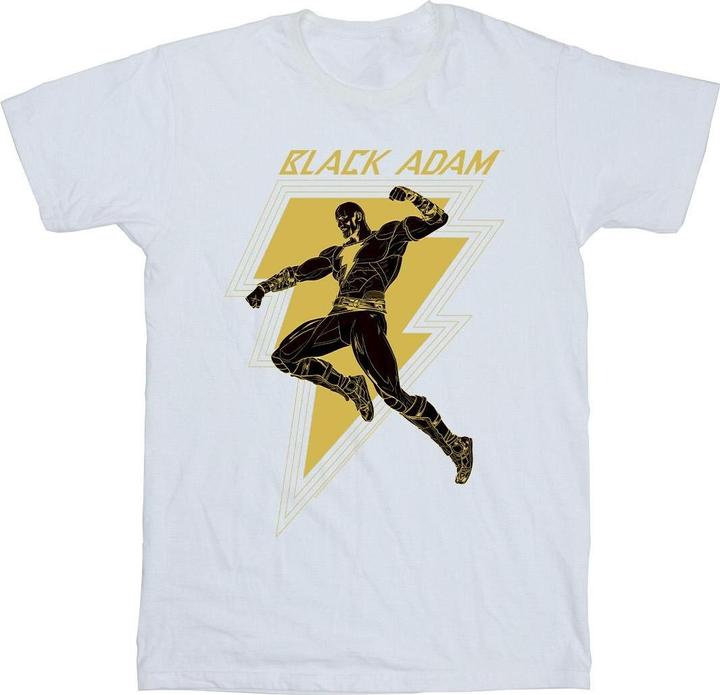 Produktbild Black Adam Golden Bolt Chest TShirt Jungen (140, 146)