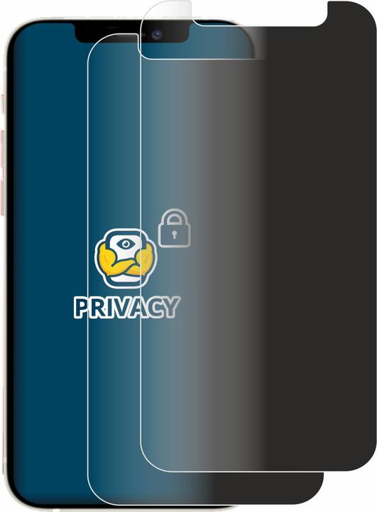 Productafbeelding BROTECT Anti-spionnetje privacyfolie Beschermfolie tegen blauw licht (2 Stuk, Apple iPhone 12 mini)