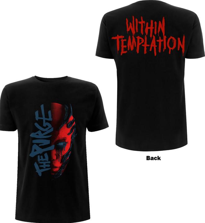 Within Temptation Purge Outline (Red Face) (Black) (Girlie)