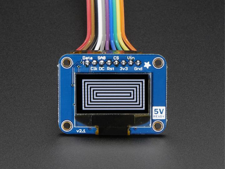Image du produit Adafruit Écran graphique OLED monochrome 0,96" 128x64 (Écran)
