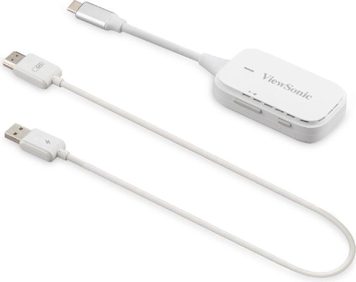Actual product image Viewsonic Wireless dongle Tx + Rx for USB type-C Tx and HDMI+USB type A charging Rx (Various)