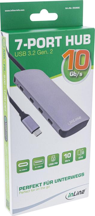 Actual product image InLine 35392C (USB-C, 7 Ports)
