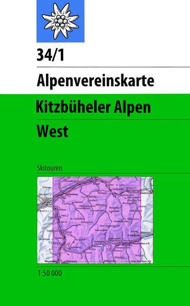Alpine Club Map Kitzbühel Alps West