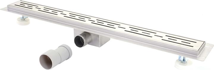 Actual product image Swisshandel24 Shower Channel 100cm Floor Drain Drain Shower Drain, Stainless Steel Siphon 50-120cm (1000 mm)