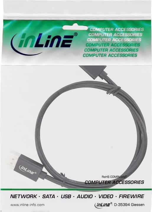Immagine prodotto InLine Cavo DisplayPort 1.4 sottile (2 m, DisplayPort)