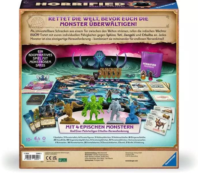 Image du produit Ravensburger 22892 - Horrified : World of Monsters - Jeu de plateau coopératif et immersif pour tous (Allemand)