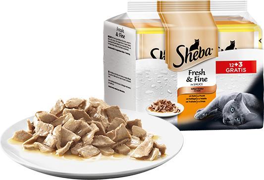 Produktbild Sheba Fresh & Fine in Sauce (Senior, 15 Stk., 750 g)