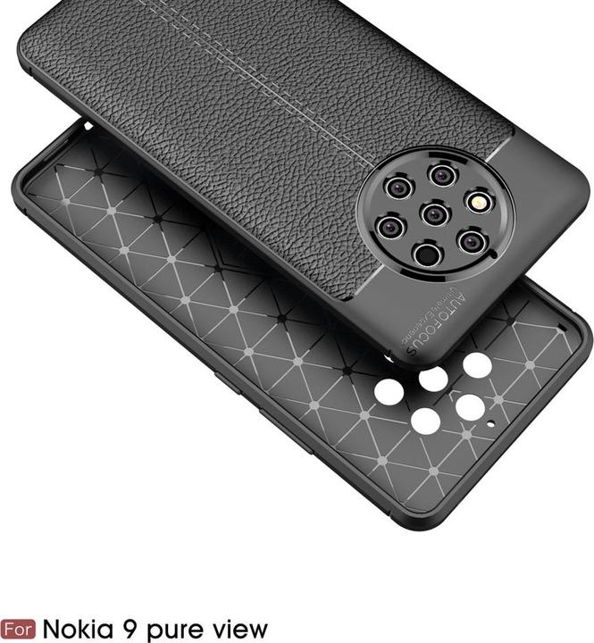 Produktbild Screenguard Nokia 9 PureView Hülle Leather Design TPU Cover (Nokia 9 PureView)
