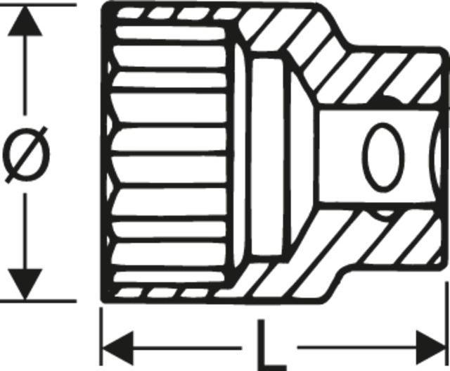 Actual product image Stahlwille 4606 Spark plug socket 3/8 18-11/16 mm- (18 mm)
