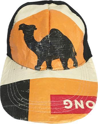Immagine prodotto Bekos Upcycling - Basecap da sacchi di cemento riciclati Camel (Taglia unica)