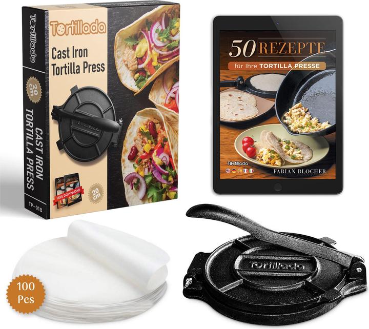Tortillada Cast Iron Tortilla Press 20cm