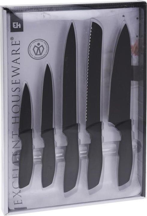 Image du produit Excellent Houseware Küchenmesser-Set, 5tlg. (38 cm)