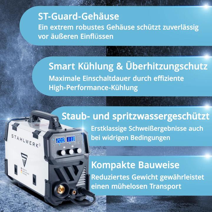 Produktbild Stahlwerk Schweissgerät MIG MAG 200 Spot Puls Pro Kombigerät mit Spotfunktion