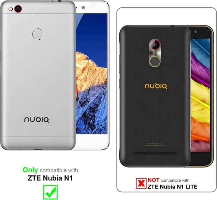 Productafbeelding Cadorabo Boek Onzichtbare Magneethoes (ZTE Nubia N1)