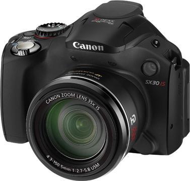 Canon Powershot SX30, 14MP, 35x zoom, HD movies, black (1/2,3'')