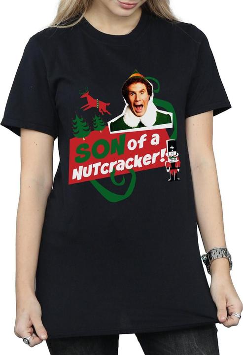 Produktbild Elf Son Of A Nutcracker Boyfriend Fit TShirt (S)